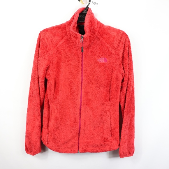 red north face jacket womens
